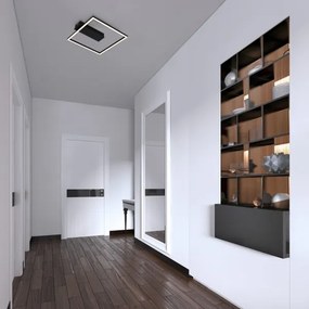 Briloner - LED mennyezeti lámpatest FRAME LED/14W/230V 3000K 30x32 cm fekete