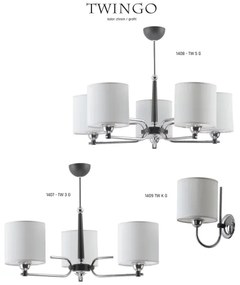 Jupiter 1407 - TW 3 G -  Csillár rúdon TWINGO 3xE27/60W/230V