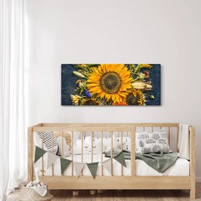 Kép - Őszi virágok (120x50 cm)