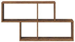 Fali Polc Régi Fa 100x20x53 cm Műszaki Fa