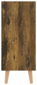 füstös tölgy színű szerelt fa tálalószekrény 90 x 30 x 72 cm
