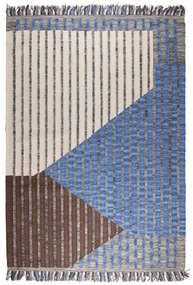 Kék-barna pamut szőnyeg 200x300 cm Hampton – Dutchbone