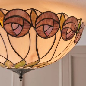 Endon 64173 - Tiffany HUTCHINSON mennyezeti lámpa 2xE27/60W/230V átm. 50 cm