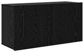 TV falit kabinet szett 5 pcs Musta tammi Faanyag