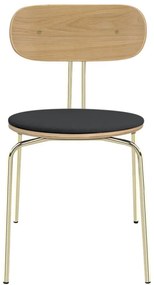 Antracitszürke-aranyszínű étkezőszék Curious – UMAGE