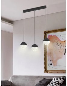 LED Csillár zsinóron FURNI 3xLED/5W/230V fekete