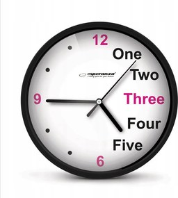 Falióra Klasszikus Analóg 20CM Falra Fekete Jól Olvasható Robusztus
