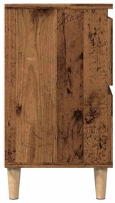 antik fa színű szerelt fa mosdószekrény 80 x 33 x 60 cm