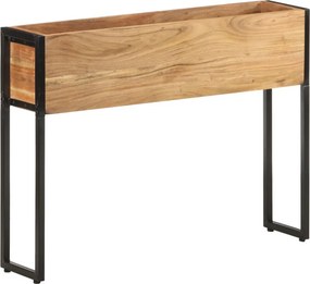vidaXL tömör akácfa virágtartó 90 x 20 x 68 cm