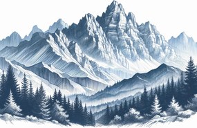 Fotótapéta - Skicces hegyek (147x102 cm)