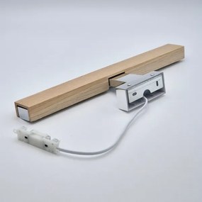 Brilagi-LED fürdőszobai tükörmegvilágítás WOODY MIRROR LED/8W/230V IP44 tölgy/króm