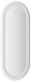 ovális LED-es fürdőszobai tükör 70 x 30 cm