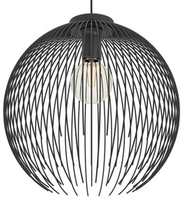 Eglo 901002 - Csillár zsinóron VENEZUELA 1xE27/40W/230V fekete