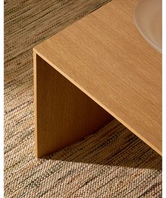 Tárolóasztal tölgyfa dekorral 40x55 cm Litto – Kave Home