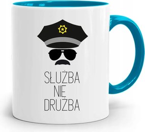 Kék Bögre Rendőrnek Nem Vőfély Szolgálat fényképes nyomtatással