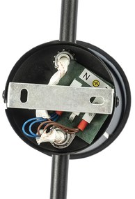 Modern mennyezeti lámpa fekete 3-lámpás - Hetta