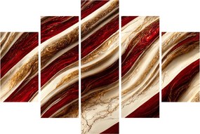Kép - Arany - fehér textúra (150x105 cm)