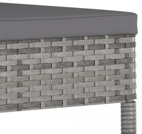 9 részes szürke polyrattan kerti étkezőgarnitúra