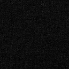 fekete kihúzható szövet heverő 80 x 200 cm