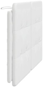 fehér műbőr fejtámla párna 120 cm