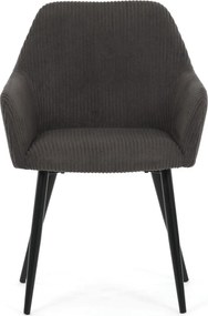 Étkezőszék szürke kordbársony kárpittal – DCH-V4009 GREY6