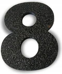 Számjegy 8 3D házanként 20 cm épületszám házszám épületszám