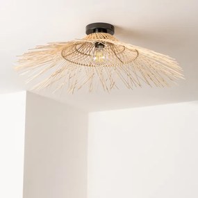 Brilagi - LED felületre szerelhető csillár CERIA BOHO 1xE27/40W/230V átm. 100 cm bambusz
