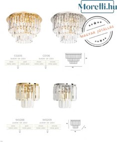 Mennyezeti Lámpa Arany MONACO MAXLIGHT C0205