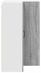 Fali konyhaszekrény Szürke Sonoma 57 x 57 x 100 cm Faanyag