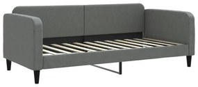 sötétszürke szövet kanapéágy 90 x 200 cm