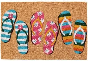 Flip flops kókusz lábtörlő, 39 x 59 cm