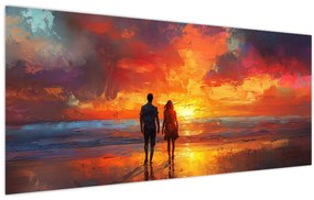 Kép - Séta a tengerparton (120x50 cm)