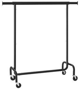 Mobil álló ruhafogas LINEA, fekete