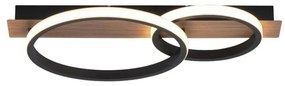 ZUMA LINE 15615-78 TROOPER Modern LED Mennyezeti Lámpa Fekete, Faipari LED IP20