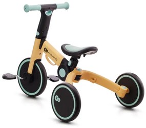 KINDERKRAFT - Gyermek tolós bicikli 3in1 4TRIKE sárga/menta