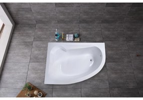 Nizza aszimmetrikus kád bal 150x100 cm