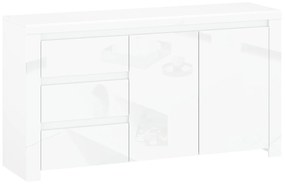 Komód Leona 2D3S (fényes fehér). 1053001