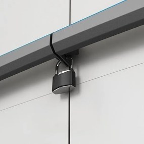 LINEAR BASE Szekrény 90 x 68 x 39 cm fekete+világos szürke