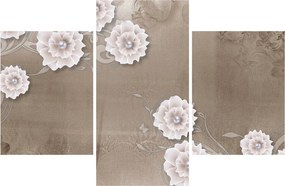 Kép - drapéria virágokkal (90x60 cm)