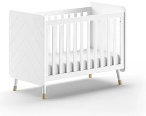 Fehér borovi fenyő babaágy 60x120 cm BILLY – Vipack