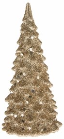 Douglas karácsonyi LED fa arany, 6,5 x 12 cm