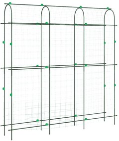 3 db U-alakú acél kerti rács kúszónövényekhez