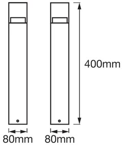 Ledvance - LED Kültéri lámpa CRYSTAL 1xLED/4,5W/230V IP44 40 cm