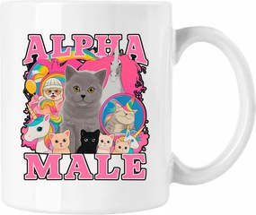 Bögre alpha male giga chad vicces 1 Fehér 330ml