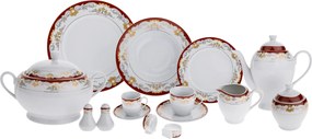 TEMPO-KONDELA GARIDA TYP 2, étkészlet, 57 db-os szett, porcelán
