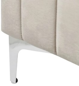 Kárpitozott ágy 180x200 cm Laraine (világosszürke) (ágyráccsal). 1035512