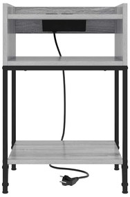 Éjjeli Szekrények 2 pcs Szürke sonoma 40 x 40 x 61 cm Faanyag