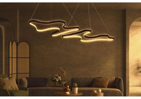 Függőlámpa, Duple Artisan - Fekete Body, Sárga Light