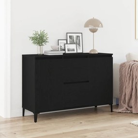 Fekete Tölgy Oldalszekrény 104x35x70 cm Műszaki Fa