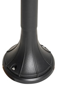 Okos kültéri lámpa fekete 125 cm IP44 Wifivel A60 - Daphne